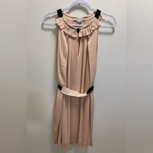 Diane von Furstenberg DVF Armilla Dress Silk Sleeveless Belted Keyhole Size 12